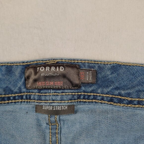 Torrid Luxe Slim Boot Jeans Womens 18 S Super Stretch Bootcut - Picture 4 of 9